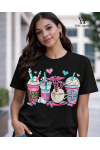 Kaos Distro Pria Wanita Love Drink